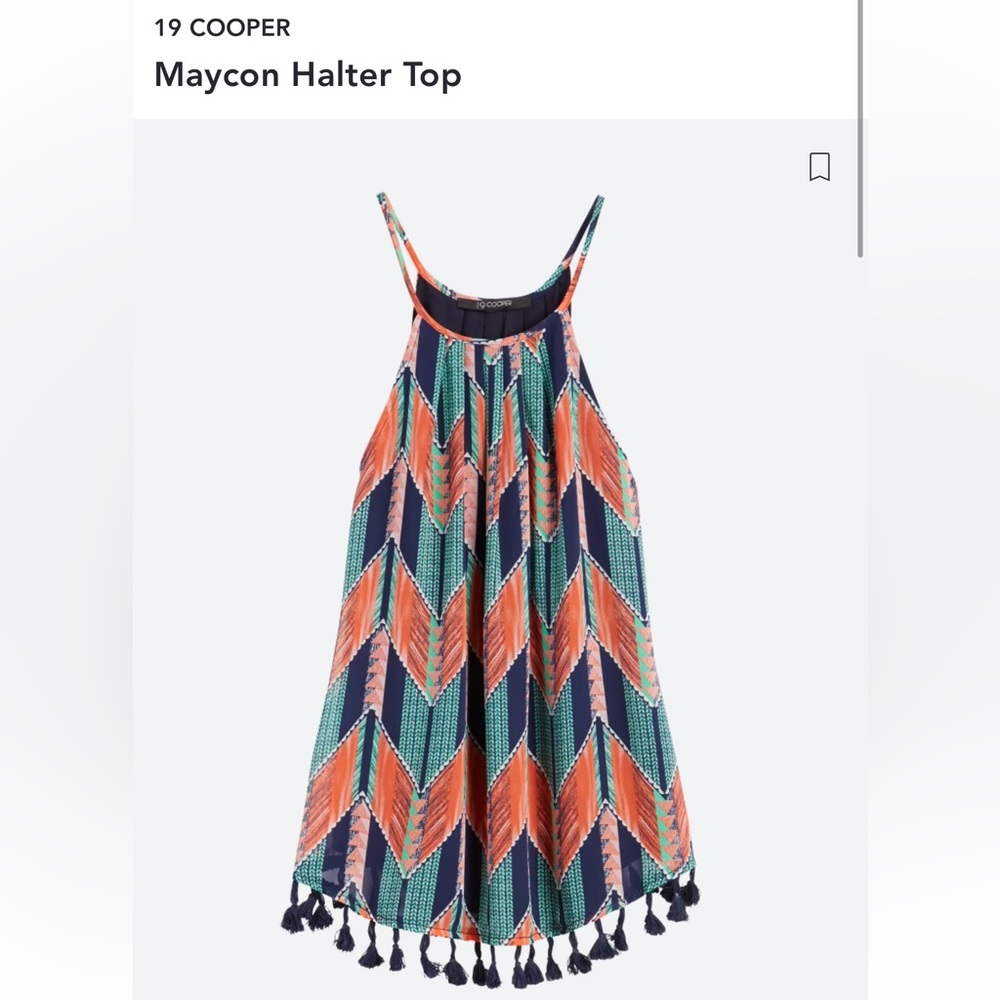 Stitch Fix 19 Cooper Maycon Tassle halter top Small